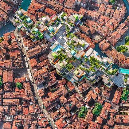Aerial view of our project, GHETTO
